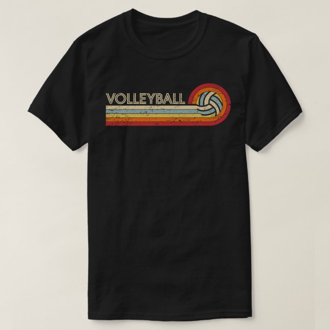Camiseta Voleibol Retro Guay Vintage Adolescentes Adultos V (Diseño del anverso)