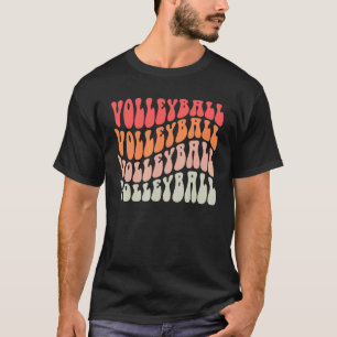 Camiseta Voleibol Retro Para Jóvenes Chicas Volley Ball Pla