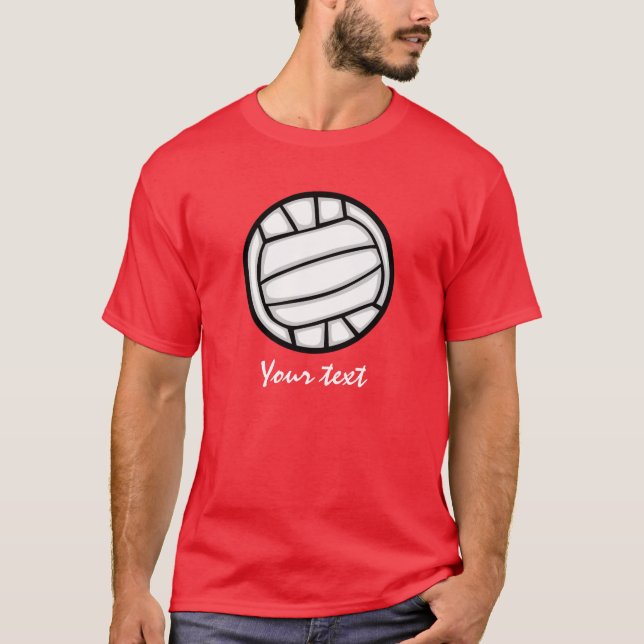 Camiseta Voleibol; Rojo (Anverso)