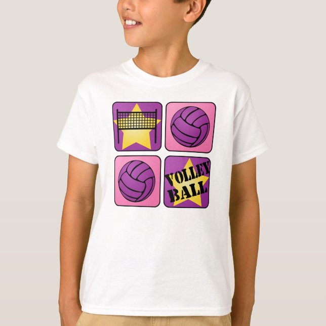 Camiseta Voleibol rosado (Anverso)