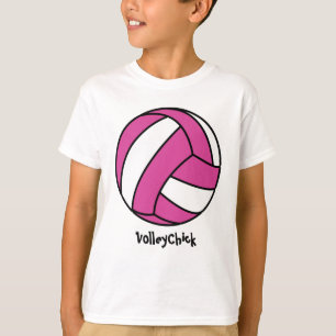Camiseta Voleibol rosado (personalizable)