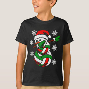 Camiseta Voleibol Santa Sombrero Muñeco de Nieve Navidad Di