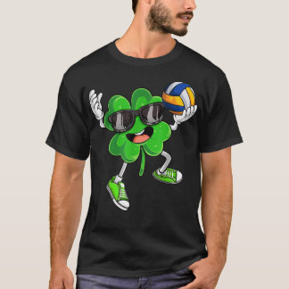 Camiseta Voleibol Shamrock Lucky Clover Irish St Patrons