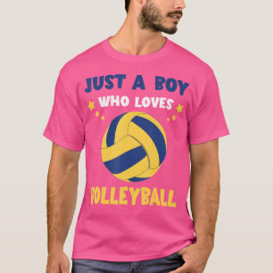 Camiseta Voleibol: Un Niño Voley Jugador De Voleibol