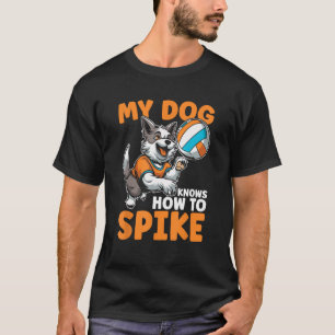 Camiseta Voleibol Vball Beach Voleibol Dog