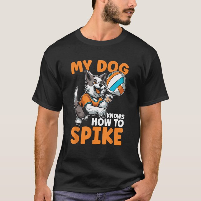Camiseta Voleibol Vball Beach Voleibol Dog (Anverso)