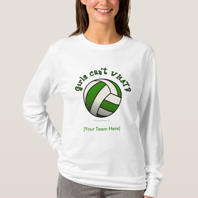 Camiseta Voleibol verde (Anverso)