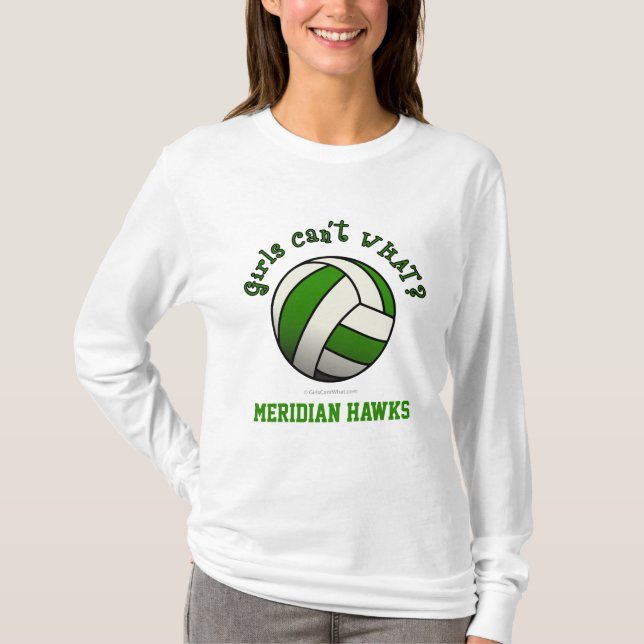 Camiseta Voleibol verde (Anverso)