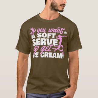 Camiseta Voleibol y Chicas Funny Soft Serny