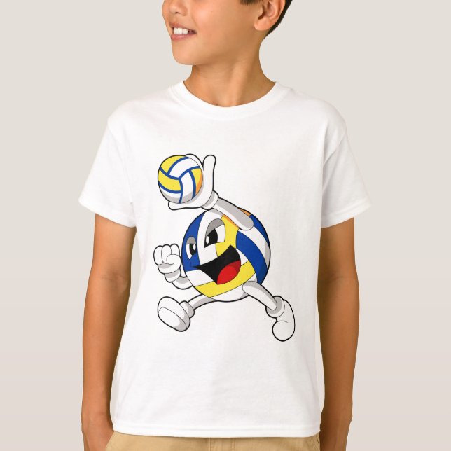 Camiseta Voleibolista con voleibol (Anverso)