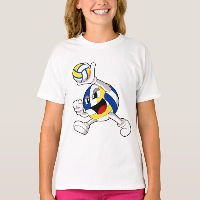 Camiseta Voleibolista con voleibol (Anverso)