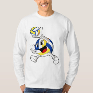 Camiseta Voleibolista con voleibol