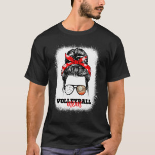 Camiseta Voley de Día de la Madre de voleibol con mamá blan