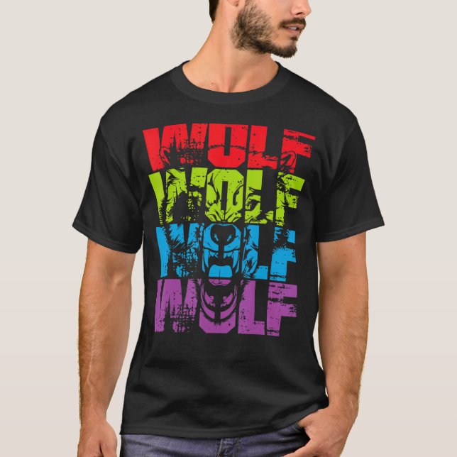 Camiseta Volf Wolf Retro Style Vintage (Anverso)