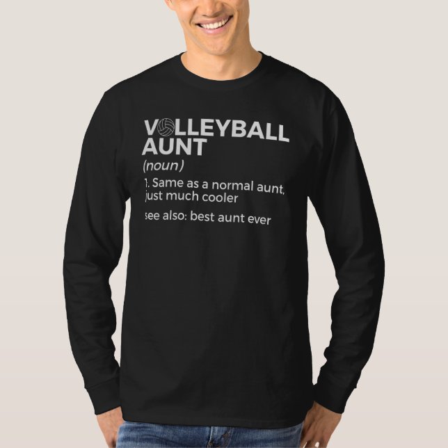 Camiseta Volleyball Aunt Definition Best Aunt Ever (Anverso)