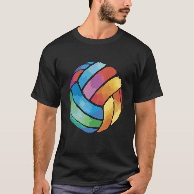 Camiseta Volleyball Ball Vintage Volleyball Players Costume (Anverso)