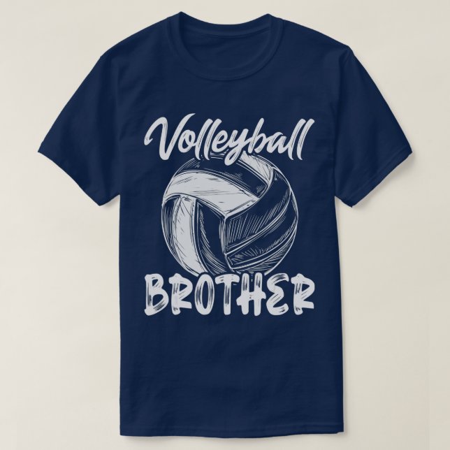 Camiseta Volleyball Brother For Men Family Matching Volleyb (Diseño del anverso)