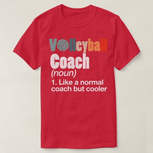 Camiseta Volleyball Coach (Diseño del anverso)