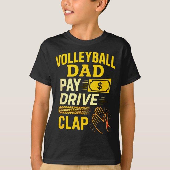 Camiseta Volleyball Dad - Funny Proud Father Player  (Anverso)