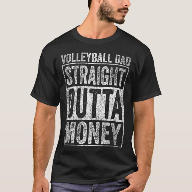 Camiseta Volleyball Dad Straight Outta (Anverso)