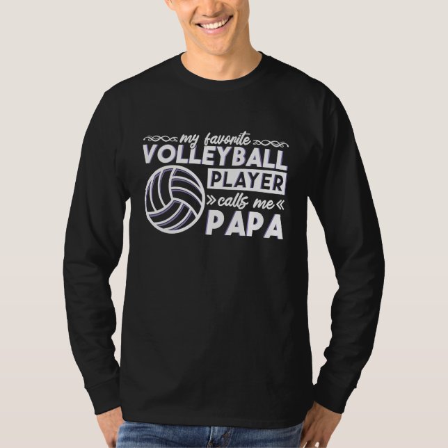 Camiseta Volleyball Daddy designs for Volleyball Player Pap (Anverso)