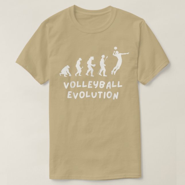 Camiseta Volleyball Evolution Funny  (Diseño del anverso)