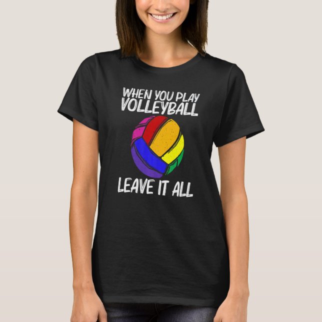 Camiseta Volleyball For Men Women Volleyball Sport Player   (Anverso)