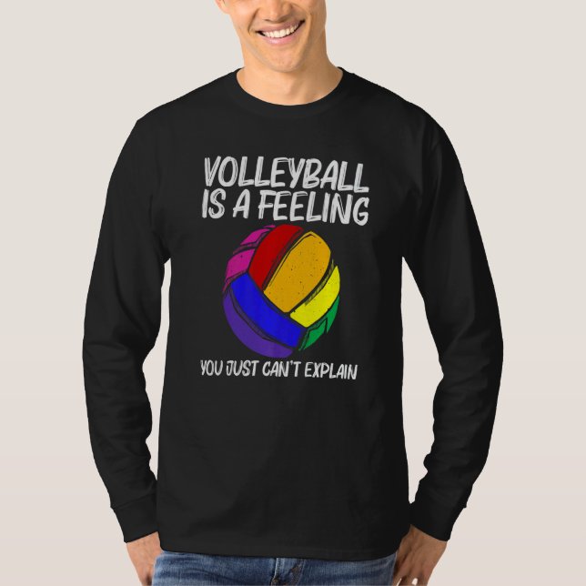 Camiseta Volleyball For Men Women Volleyball Sport Player (Anverso)