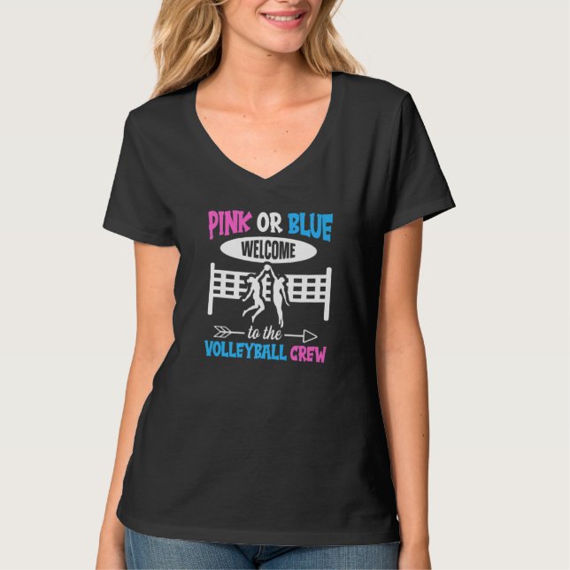 Camiseta Volleyball Gender Reveal for a Volleyball (Anverso)