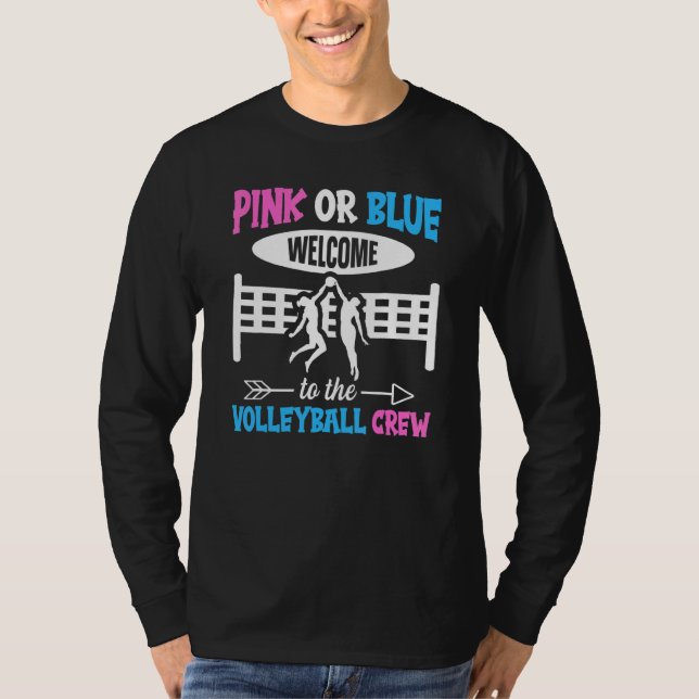 Camiseta Volleyball Gender Reveal for a Volleyball   (Anverso)