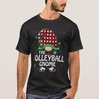 Camiseta Volleyball Gnome Buffalo Red Plaid Matching Family