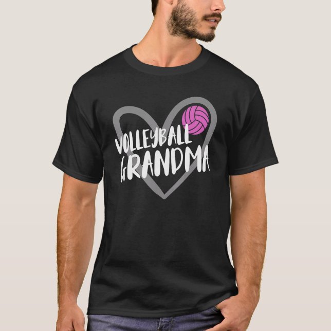 Camiseta Volleyball Grandma Heart (Anverso)