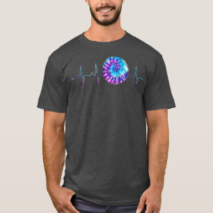 Camiseta Volleyball Heartbeat Tie Dye Purple Blue n Girls G