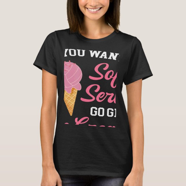 Camiseta Volleyball If You Want A Soft Serve Ice Cream Men  (Anverso)