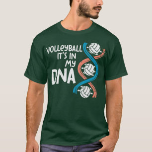 Camiseta Volleyball Is In My DNA Funny Player Coach Men Wom