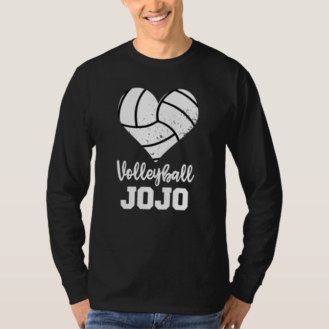 Camiseta Volleyball Jojo Volleyball Heart Grandma Jojo (Anverso)