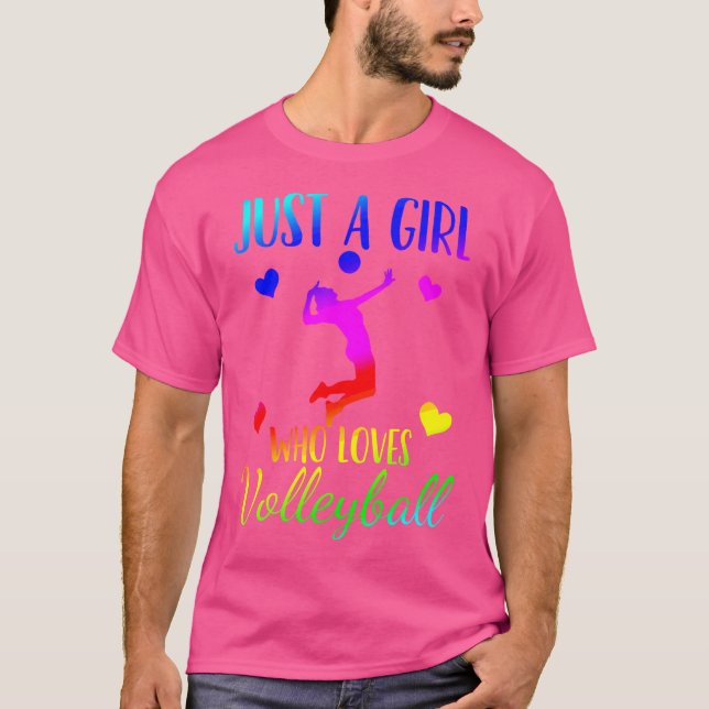 Camiseta Volleyball Just A Girl Who Loves Volleyball (Anverso)