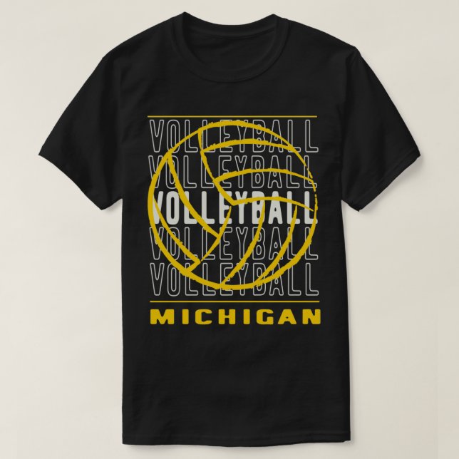 Camiseta Volleyball Michigan (Diseño del anverso)