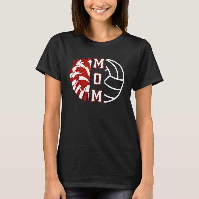 Camiseta Volleyball Mom Cuke Mom Life Volleyball Game Day M (Anverso)