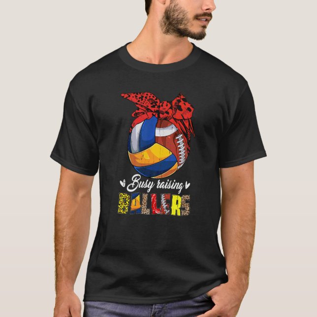Camiseta Volleyball Mom Football Mom Buscando Balances F (Anverso)