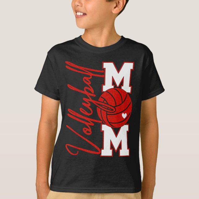 Camiseta Volleyball Mom Game Day Mama Srts Volleyball Famil (Anverso)