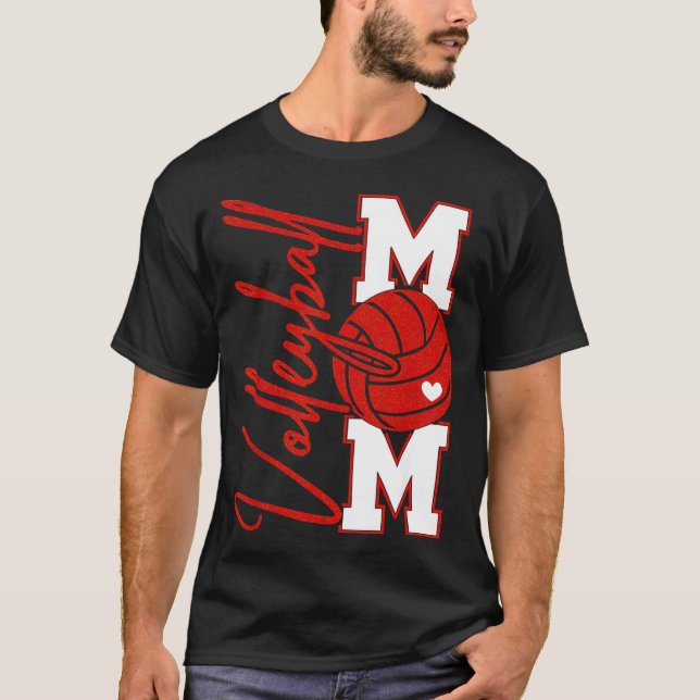 Camiseta Volleyball Mom Game Day Mama Srts Volleyball Famil (Anverso)