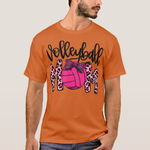 Camiseta Volleyball Mom Pink Ribbon Sensibilización sobre e