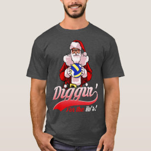 Camiseta Volleyball Navidad Playa Volleyball Xmas Santa G