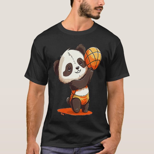 Camiseta Volleyball Panda  Panda Hugging A Volleyball (Anverso)