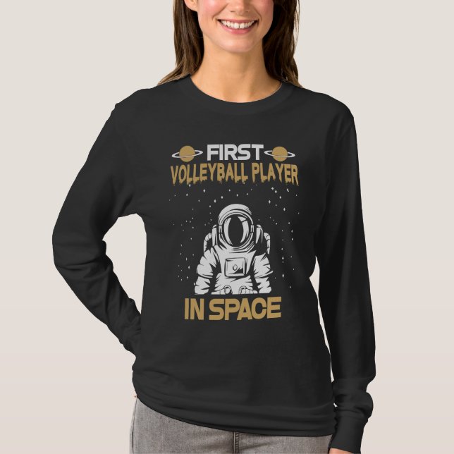 Camiseta Volleyball Player In Space (Anverso)