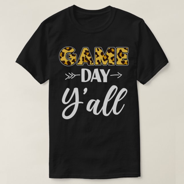 Camiseta Volleyball Player Team Leopard Cheetah Game Day Y' (Diseño del anverso)