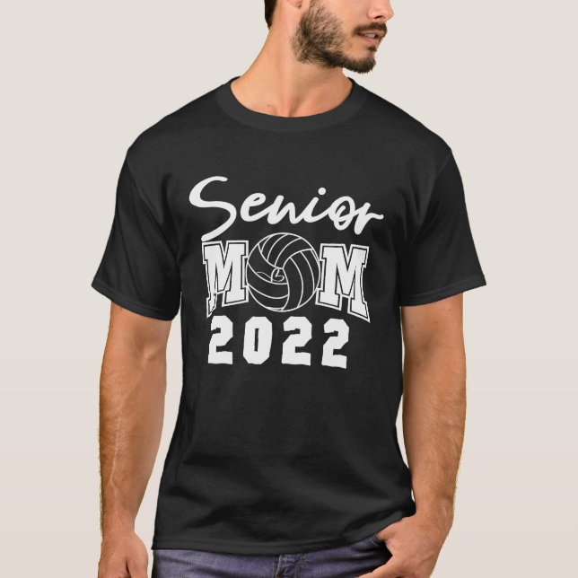 Camiseta Volleyball Senior Mom 2022 Mom Back To School 2021 (Anverso)