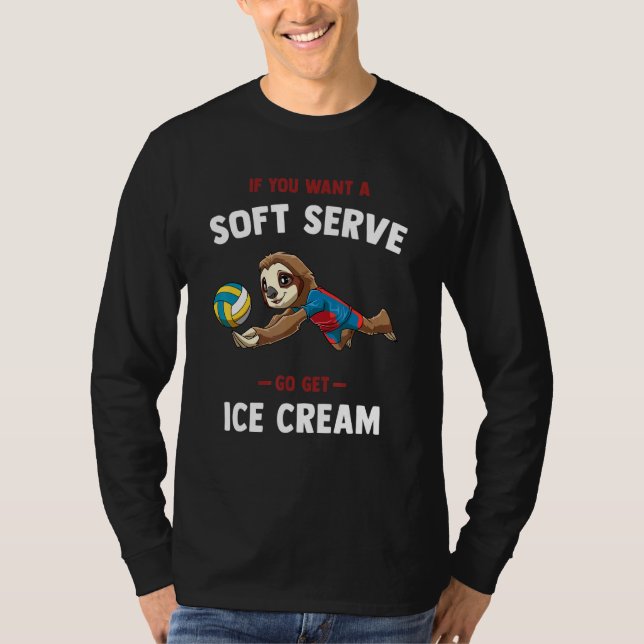 Camiseta Volleyball Soft Serve     Sloth Volleyball (Anverso)