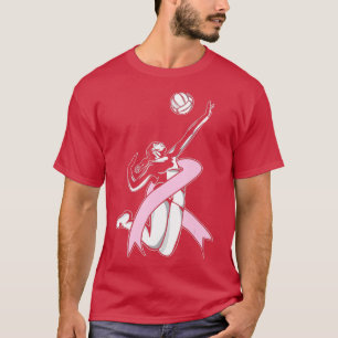 Camiseta Volleyball Spike Breast Cancer Awareness Volley Sp